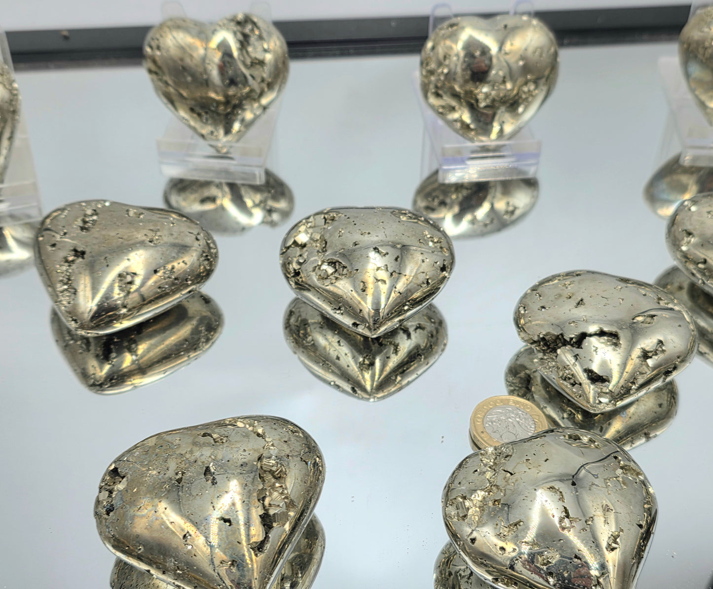 Crystal Heart - Pyrite