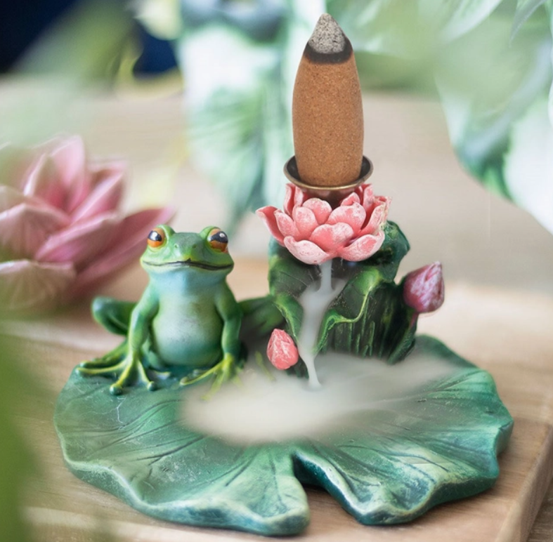Backflow Burner - Frog & Lily Pad