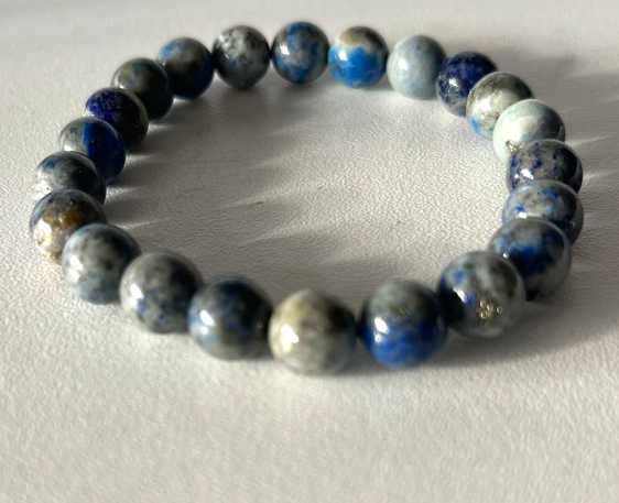 Crystal Bead Bracelet - Lapis Lazuli