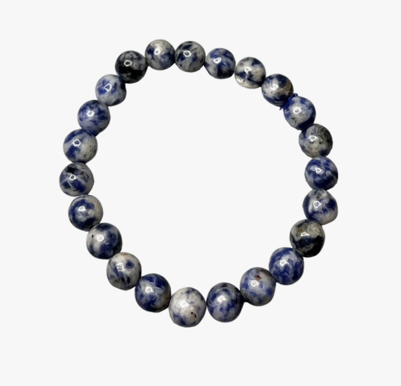 Crystal Bead Bracelet - Sodalite