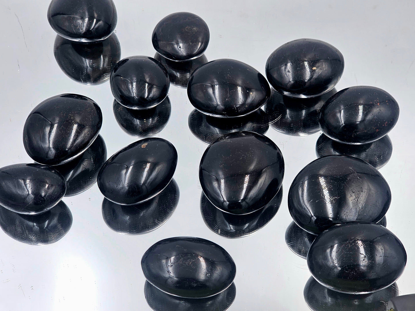 Crystal Palm Stone - Black Tourmaline