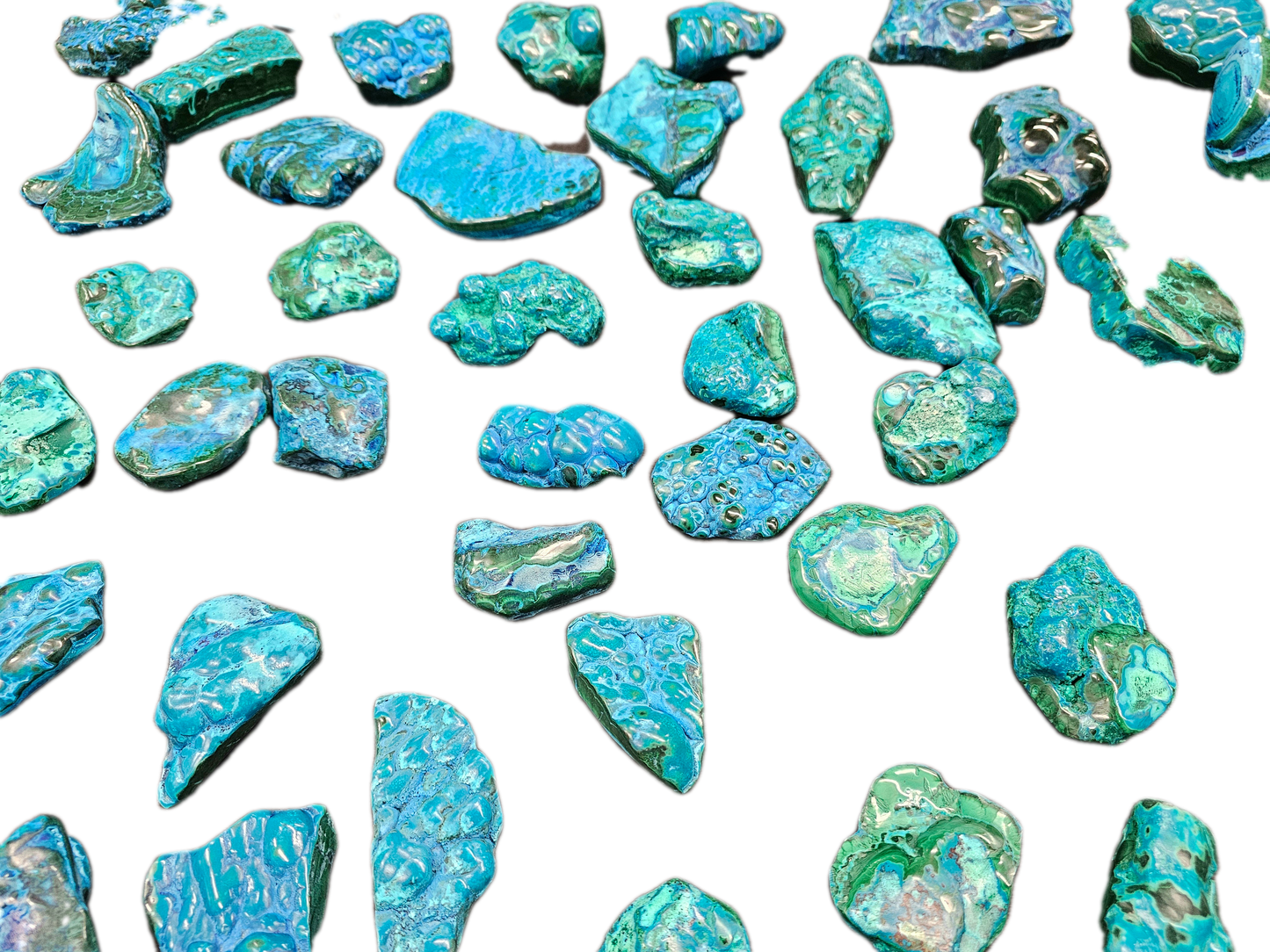 Chrysocolla & Malachite Polished