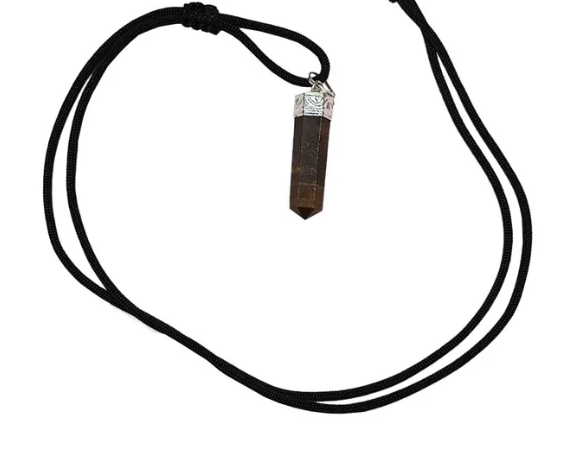 Crystal Pendant - Pencil - Tigers Eye