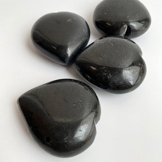 Crystal Heart - Black Agate