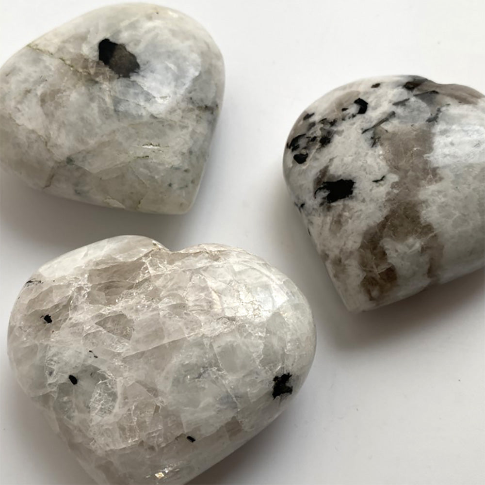 Crystal Heart - Rainbow Moonstone