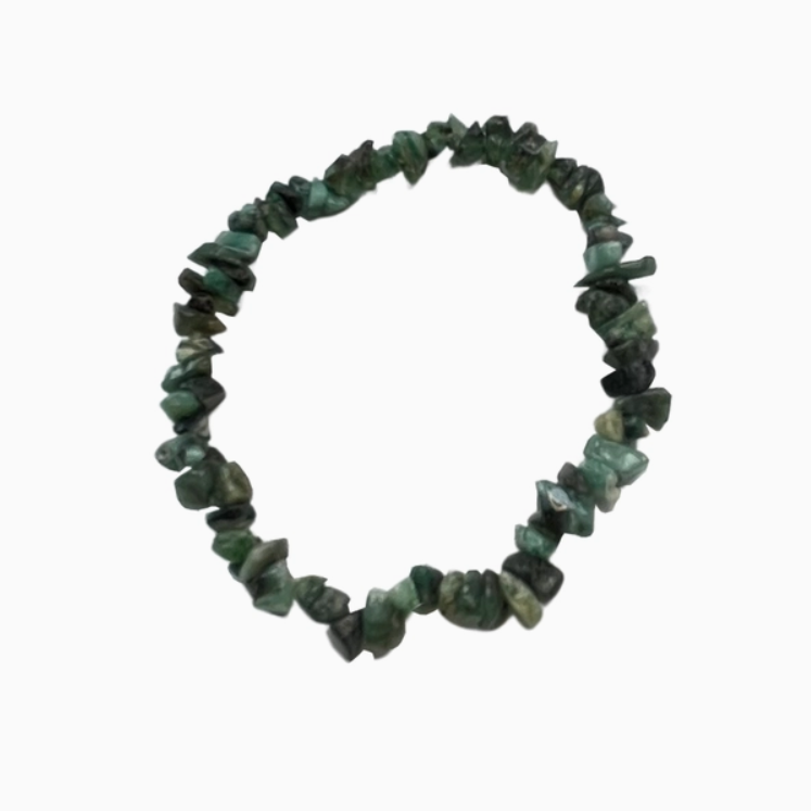 Crystal Chip Bracelet - Emerald