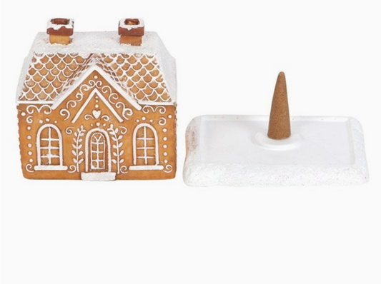 Christmas Incense Cone Burner - Gingerbread House