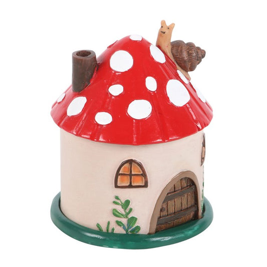 Incense Cone Burner - Resin Mushroom House