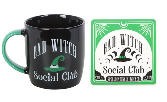 Mug Set - Good Witch / Bad Witch Social Club - Mug & Coaster