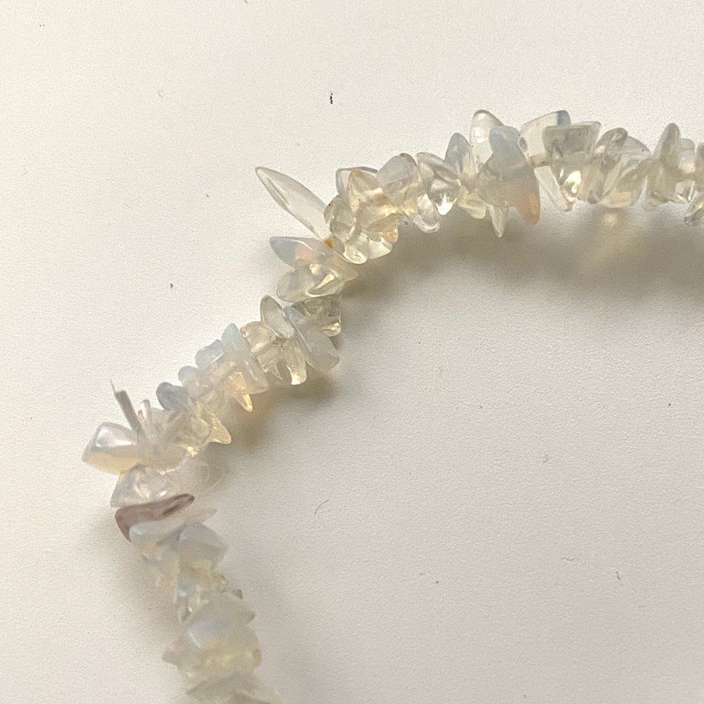 Crystal Chip Bracelet - Opalite