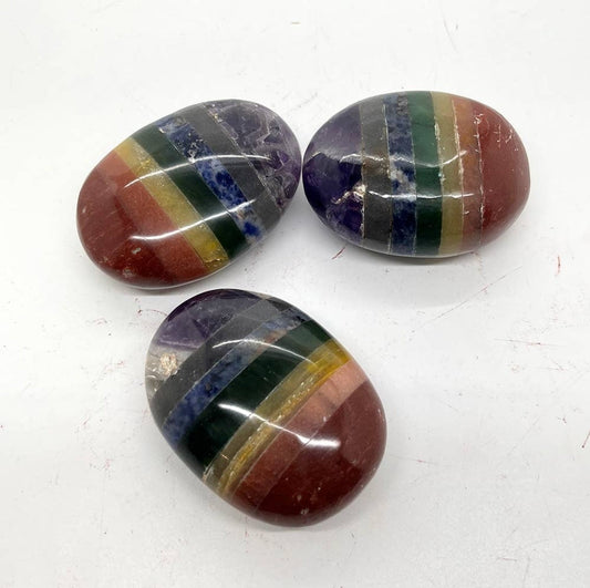 Crystal Palm Stone - 7 Chakra