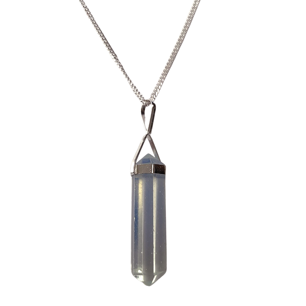 Crystal Pendant - Double Point - Opalite