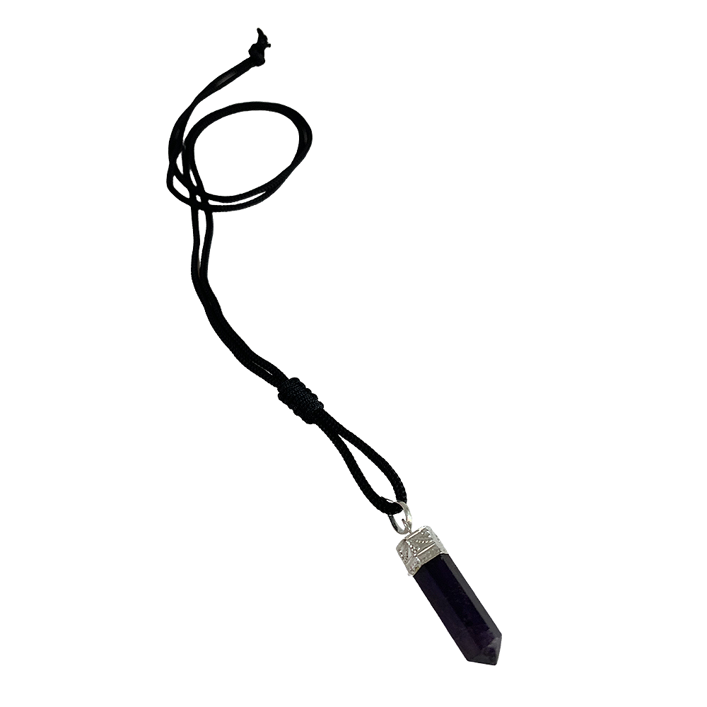 Crystal Pendant - Pencil - Amethyst
