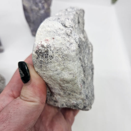 Lepidolite with Pink Tourmaline (Unicorn Stone) 1/2 Polished Slabs