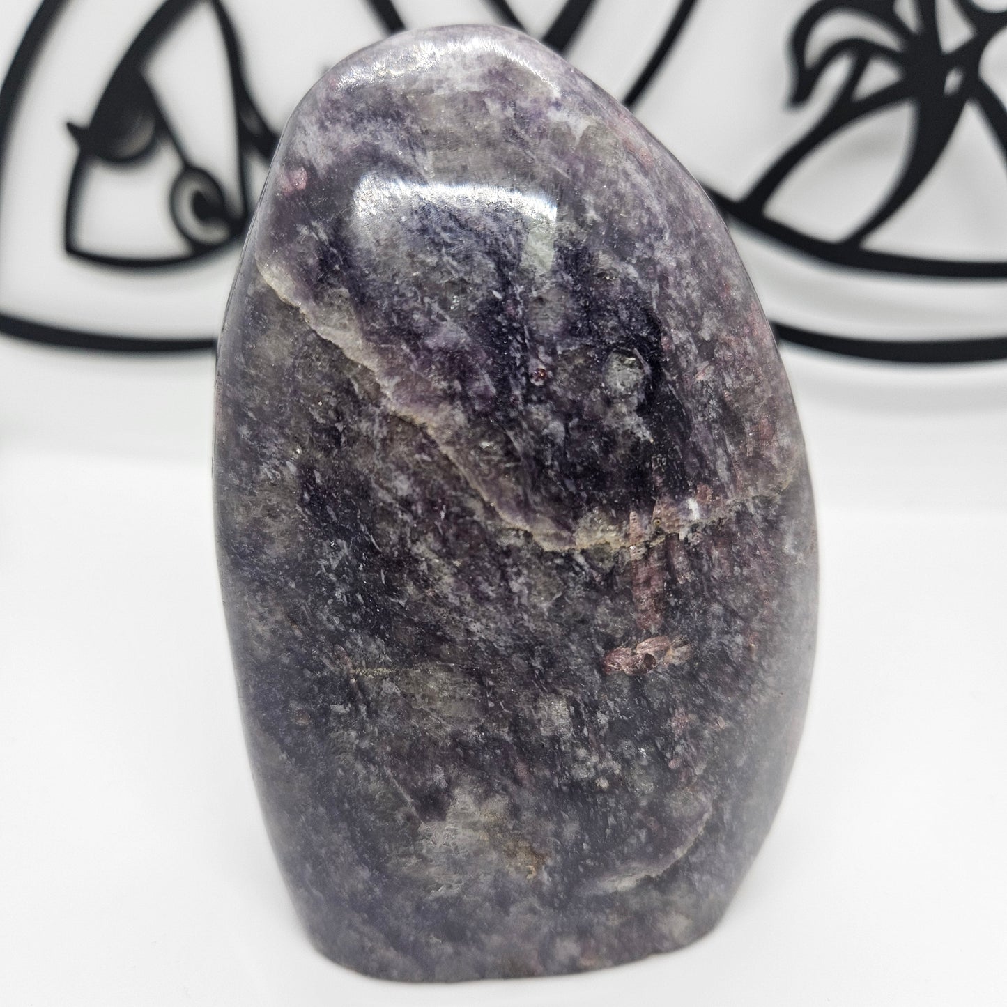 Crystal Freeform - Lepidolite with Pink Tourmaline (Unicorn Stone)