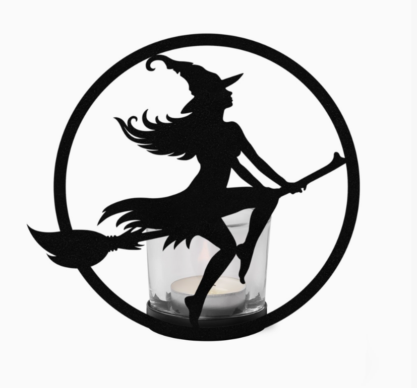 Witch by Moonlight - Tealight Candle Holder