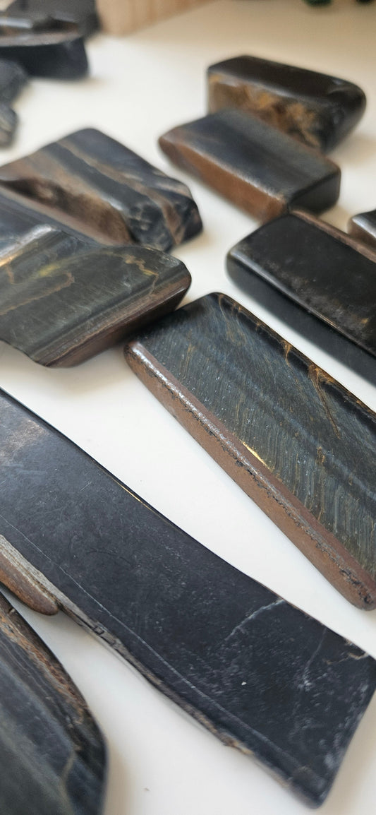Crystals - Blue Tigers Eye Slices