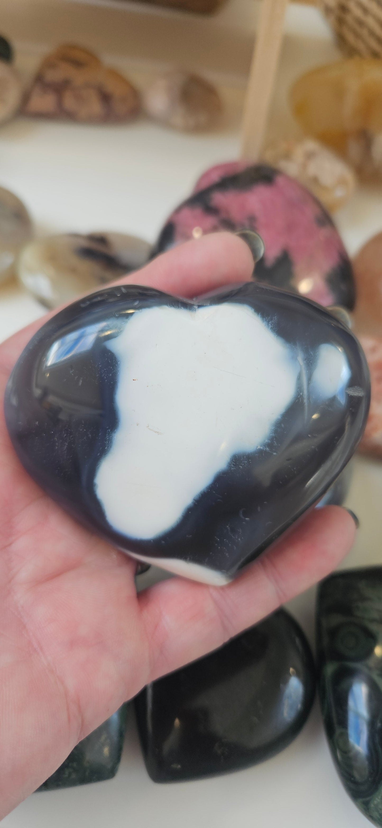 Crystal Heart - Orca Agate