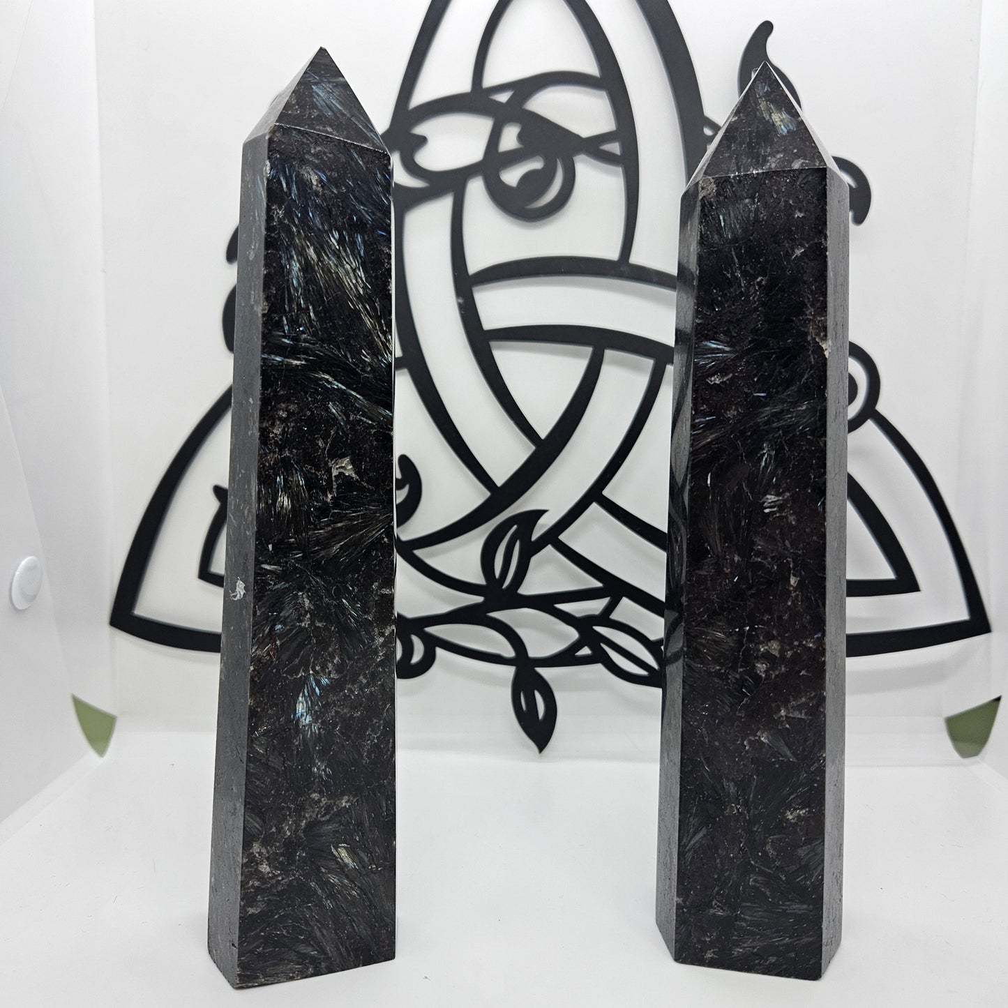 Crystal Tower - Arfvedsonite (Firework Stone)