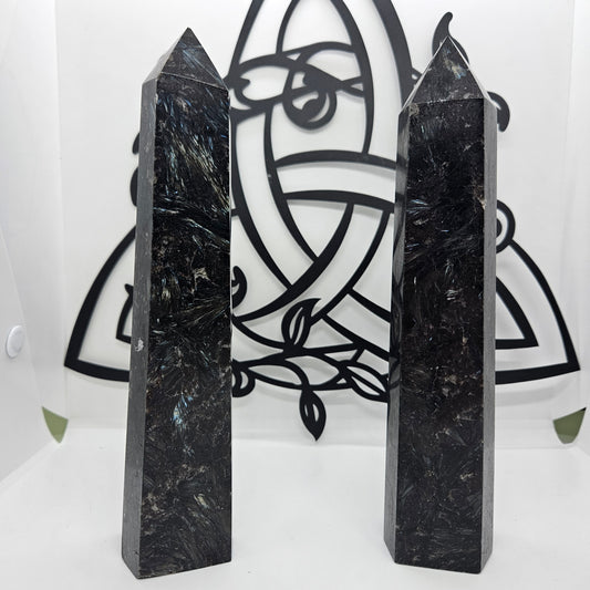 Crystal Tower - Arfvedsonite (Firework Stone)