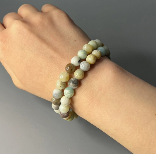 Crystal Bead Bracelet - Amazonite