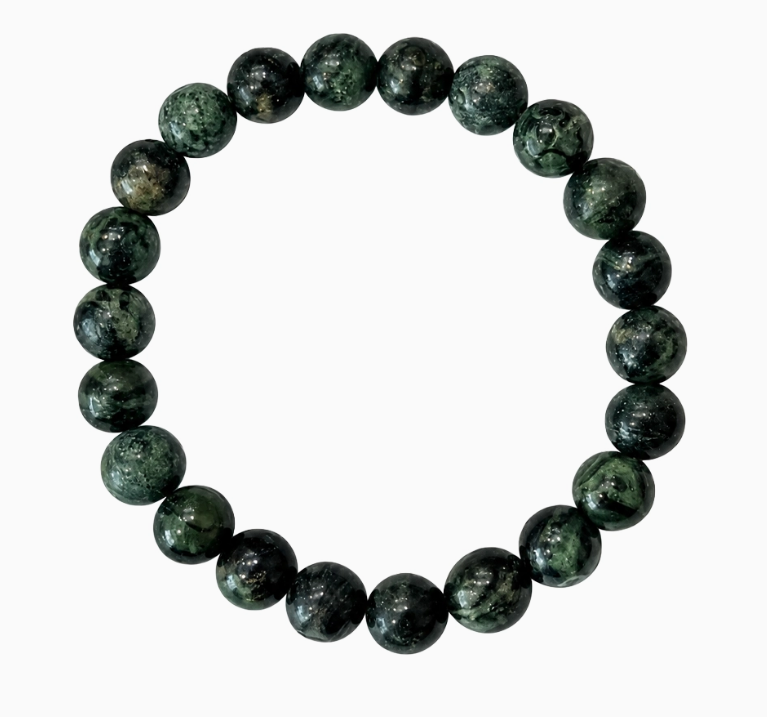 Crystal Bead Bracelet - Kambaba Jasper