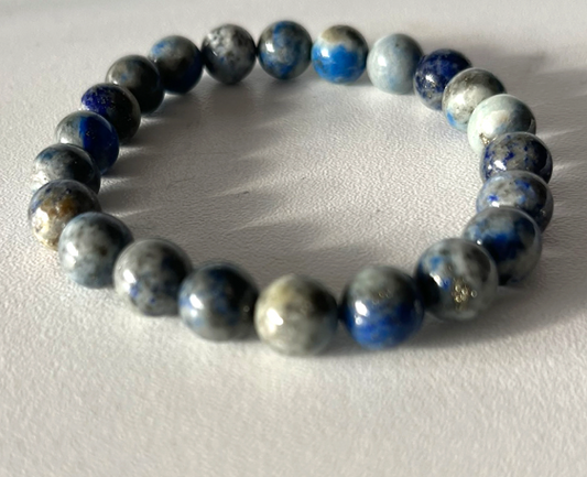 Crystal Bead Bracelet - Lapis Lazuli