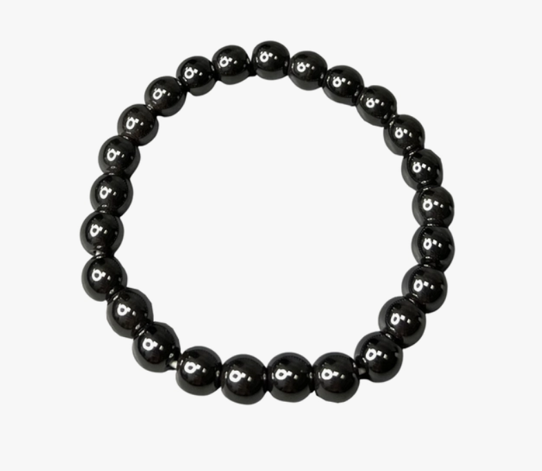 Crystal Bead Bracelet - Larvikite