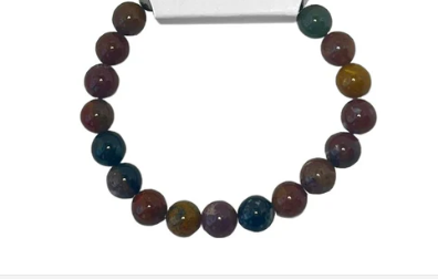 Crystal Bead Bracelet - Ocean Jasper