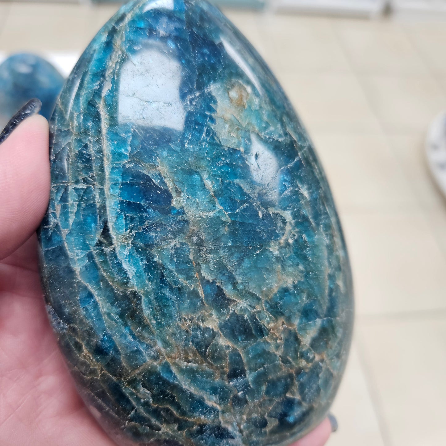 Crystal Freeform - Blue Apatite