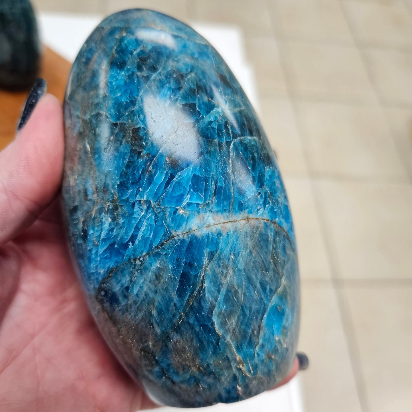 Crystal Freeform - Blue Apatite