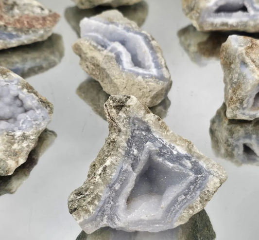 Blue Lace Agate Geode