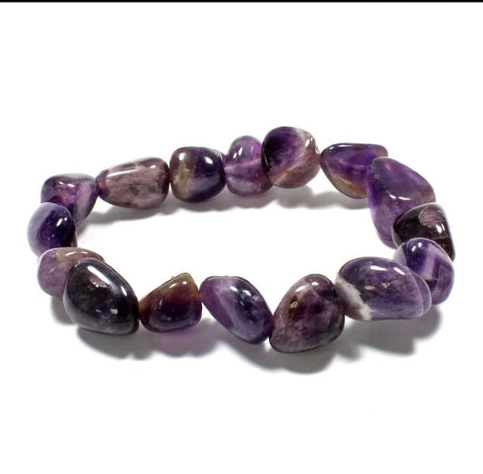 Crystal Tumble Bracelet - Amethyst