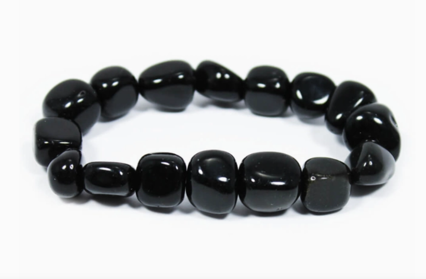 Crystal Tumble Bracelet - Black Obsidian