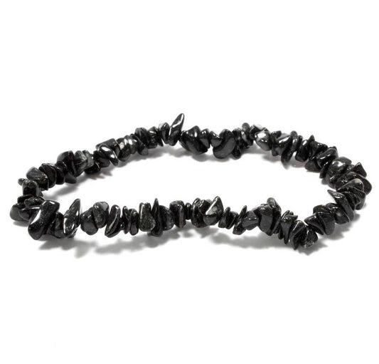 Crystal Chip Bracelet - Black Tourmaline