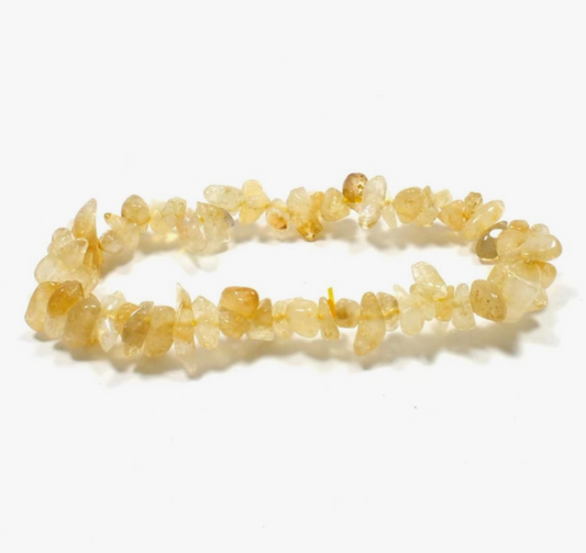 Crystal Chip Bracelet - Citrine