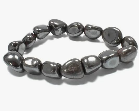 Crystal Tumble Bracelet - Hematite