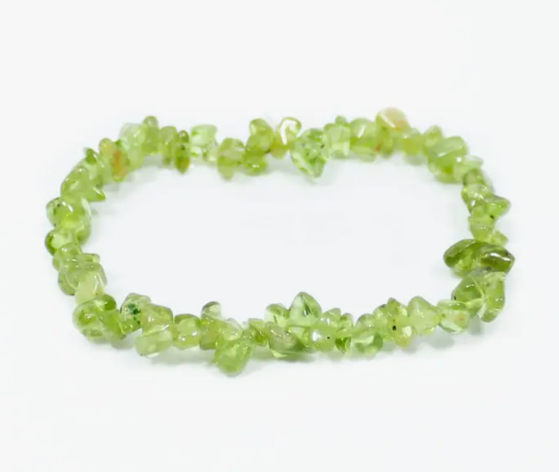 Crystal Chip Bracelet - Peridot