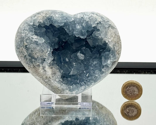 Crystal Heart - Celestite