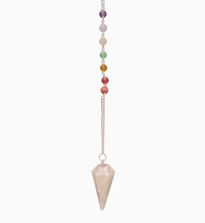Pendulum - Chakra Bead - Rainbow Moonstone
