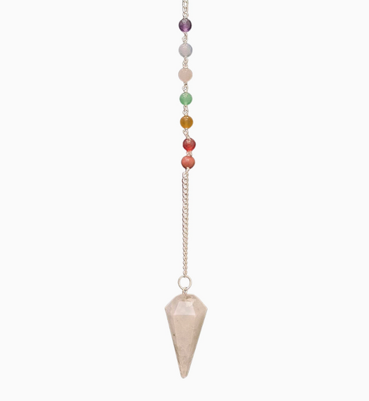 Pendulum - Chakra Bead - Rainbow Moonstone