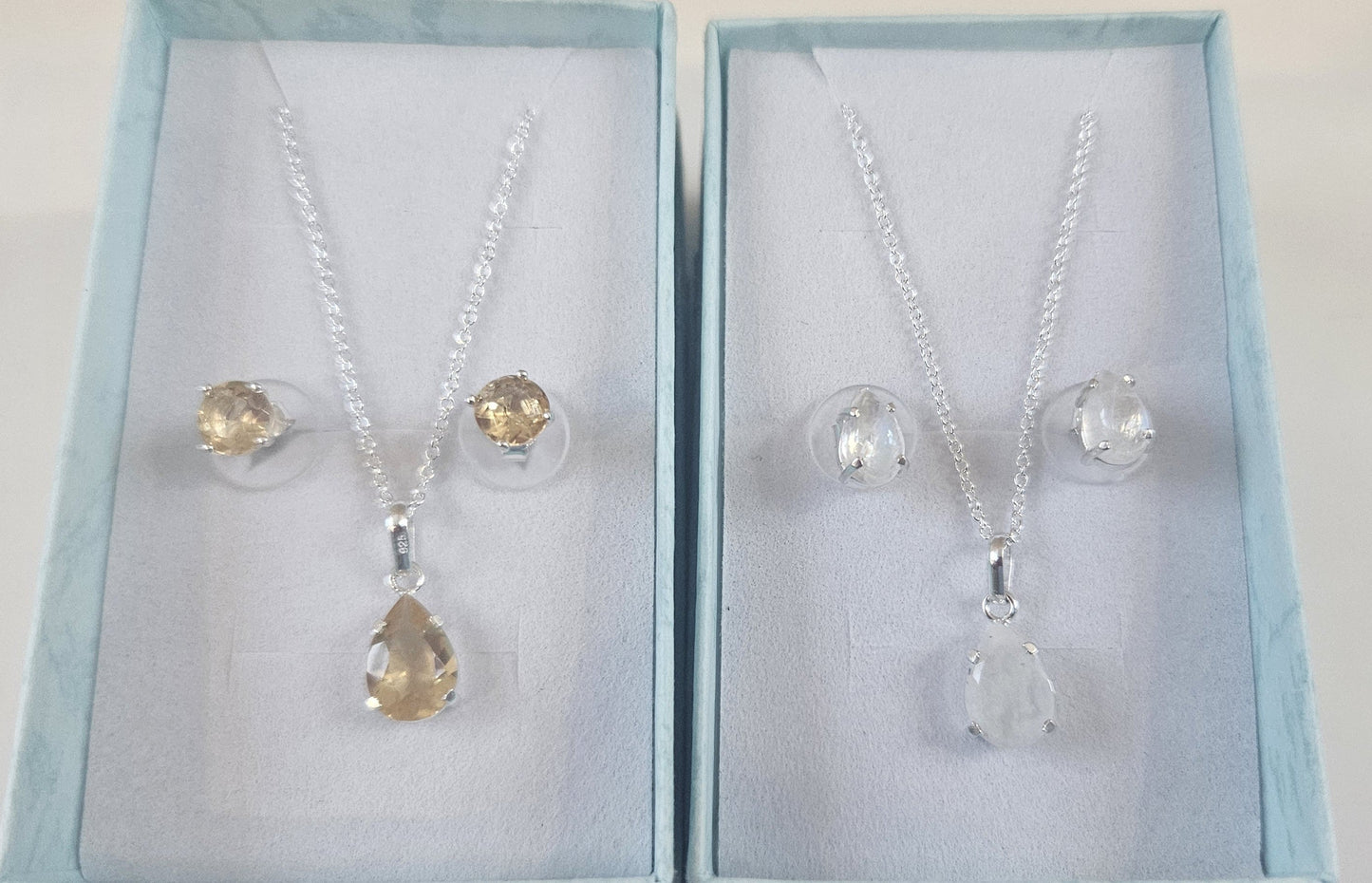 Silver & Crystal Jewellery Sets