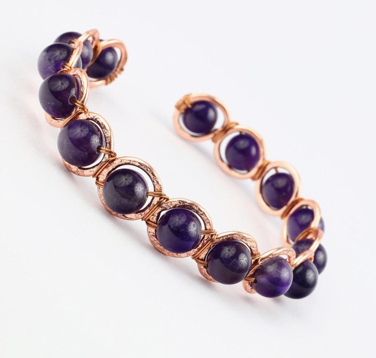 Copper & Crystal Bracelet