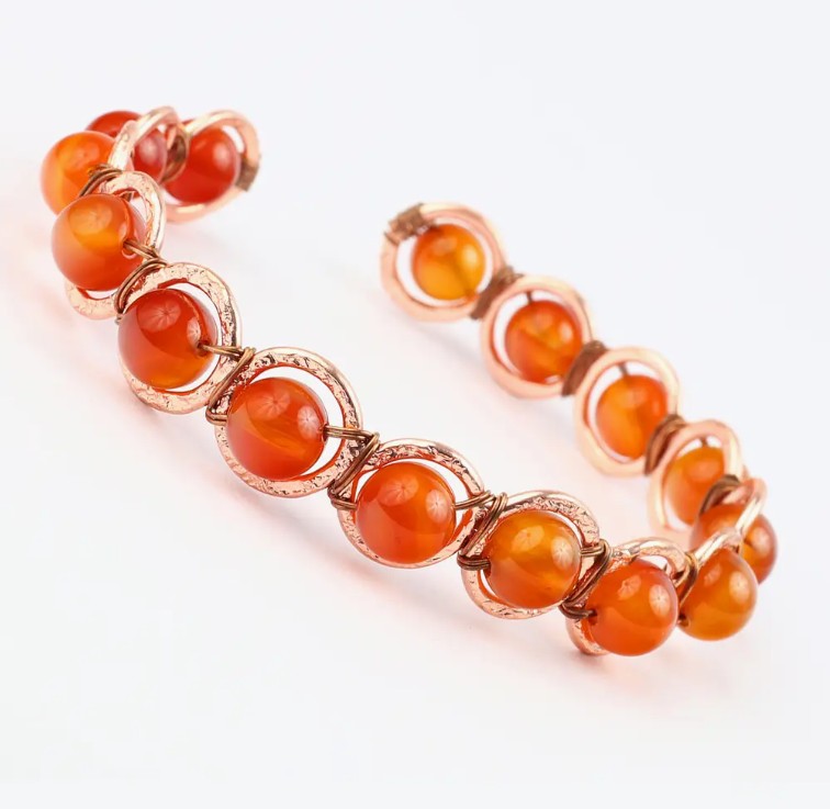 Copper & Crystal Bracelet