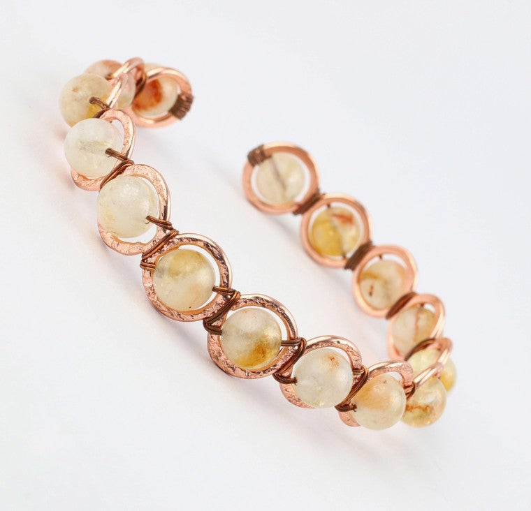 Copper & Crystal Bracelet