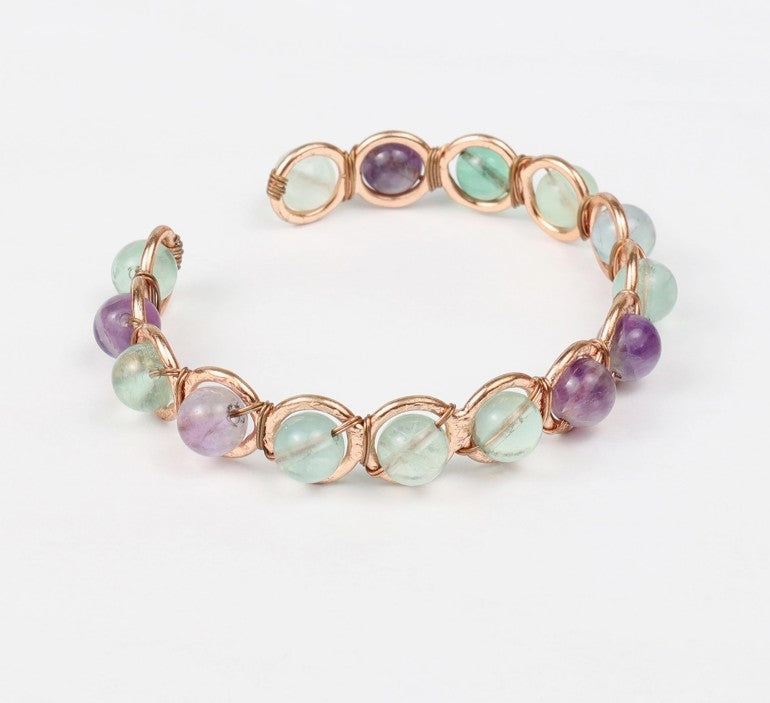 Copper & Crystal Bracelet