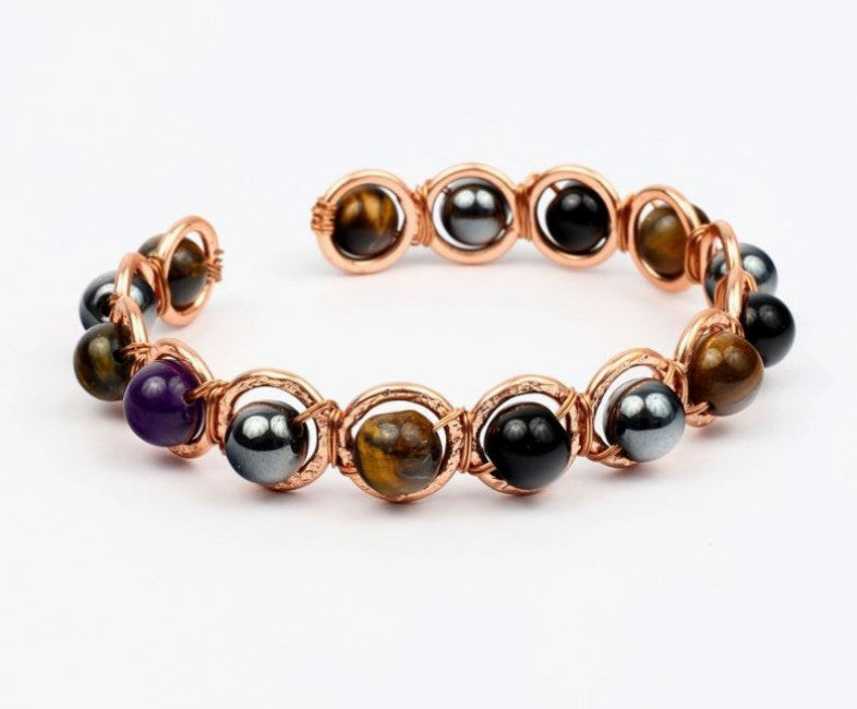 Copper & Crystal Bracelet