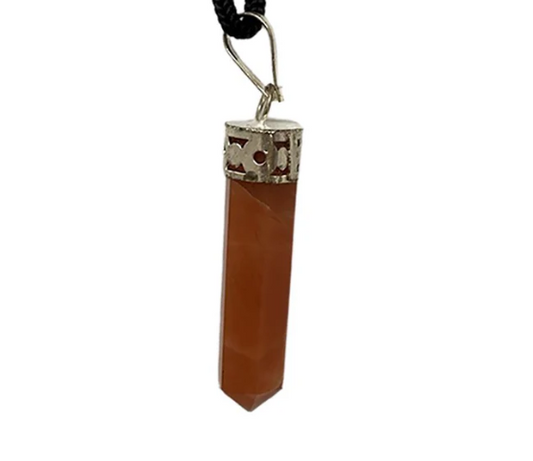 Crystal Pendant - Pencil - Red Aventurine