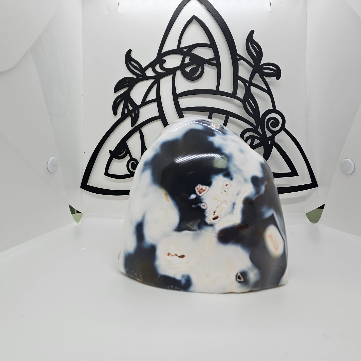 Crystal Freeform - Orca Agate 1/2 Polished