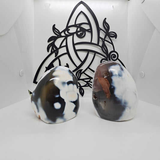 Crystal Freeform - Orca Agate 1/2 Polished